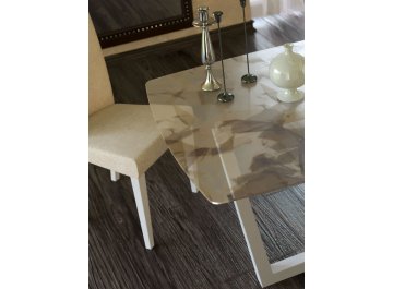 Обеденный стол KENNER X1400 венге/стекло триплекс листья