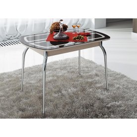 Стол Милан СМ-203.23.01 коричневый / дуб белфорт