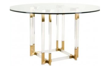 Стеклянный стол Кеннеди прозрачный