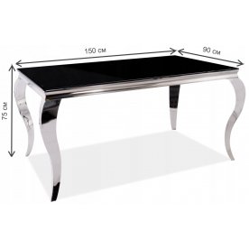 Стеклянный стол Prince 150/90/75