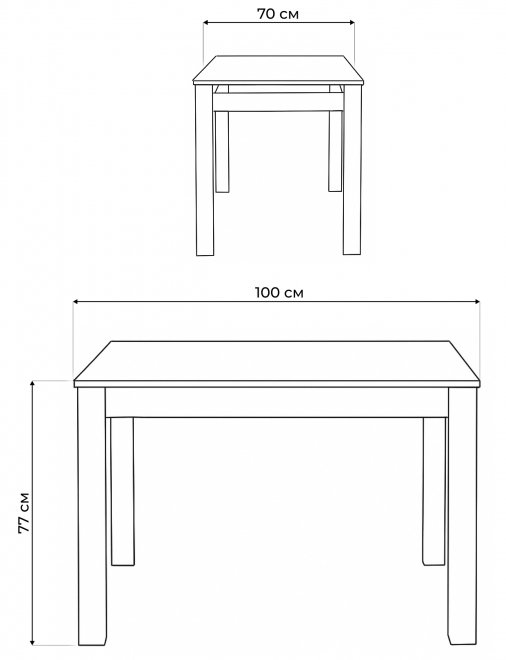 Стеклянный стол Раймунд венге