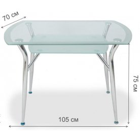 Стеклянный стол S605 105