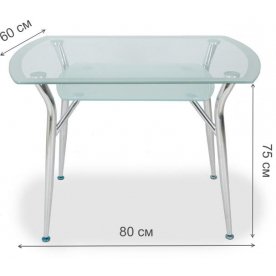 Стеклянный стол S605 80