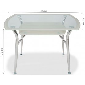 Стеклянный стол S605 90