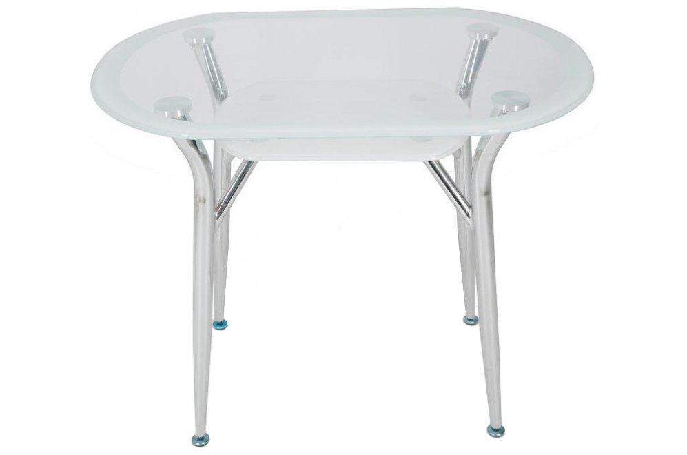 Стол стеклянный S604 90 х 60 х 75 см super white line