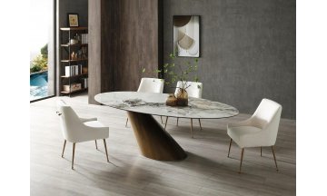 Керамический стол Эбронд белый