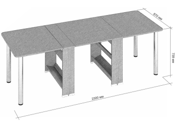 Стол-книжка СКР-16-Р 2300