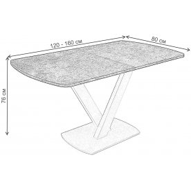 Стол на тумбе V120