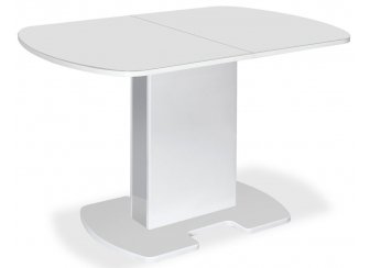 Стол на тумбе Forma 120 White / White