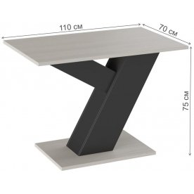 Стол на тумбе Рейн тип 1