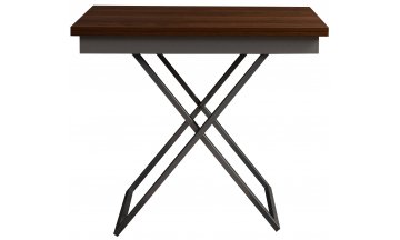 Стол-трансформер Apollo D31/S59 миланский орех / серебро