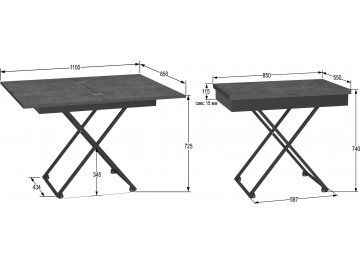 Стол-трансформер Калифорния Андрэ Loft