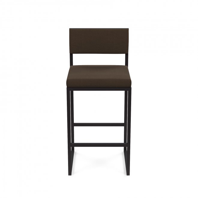 Барный стул Барнс-75 (400*400*750/1000) brauni/brauni/черный