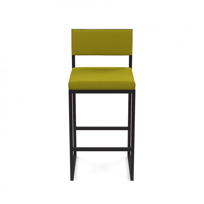 Барный стул Барнс-75 (400*400*750/1000) NEW kiwi/NEW kiwi/черный