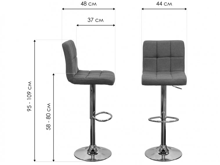 Барный стул Logos велюр медовый