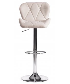 Барный стул Biaggio mod. KY717 хром / белый