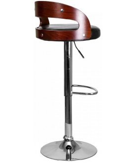 Барный стул Bruno черный / хром