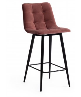 Барный стул Chilly mod. 7095пб черный / коралловый