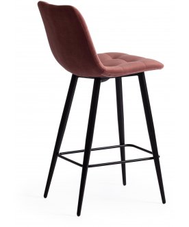 Барный стул Chilly mod. 7095пб черный / коралловый