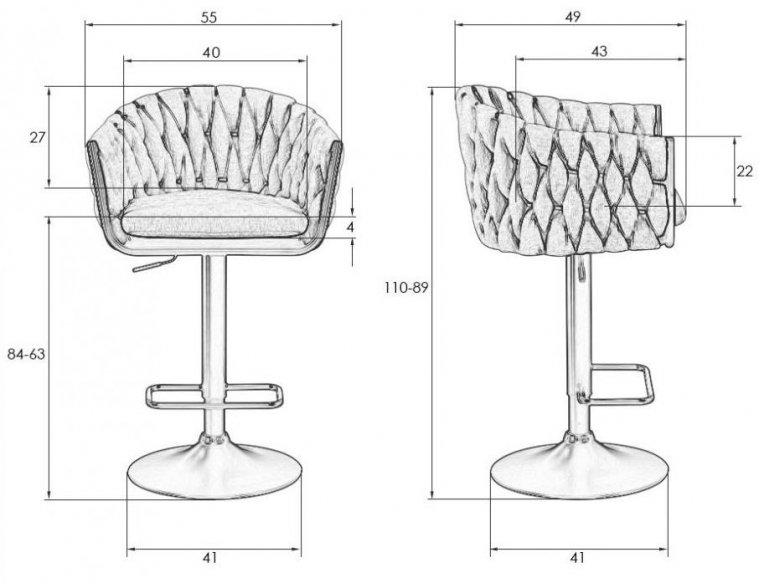 Барный стул Marcel черный