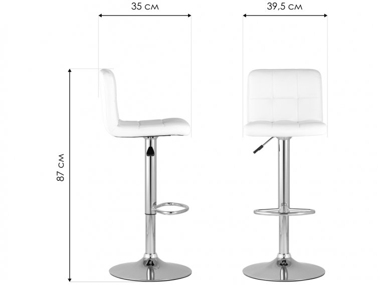 Барный стул Джуди серый