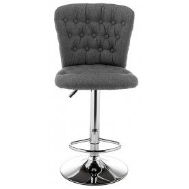 Барный стул Gerom fabric grey