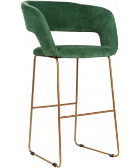 Барный стул Hugs зеленый / золото