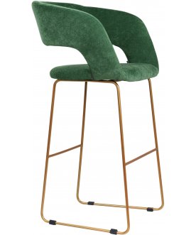 Барный стул Hugs зеленый / золото