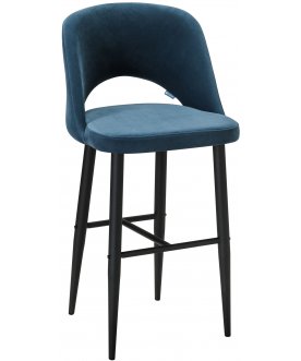 Барный стул Lars diag blue / черный