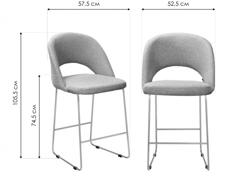 Барный стул Lars тёмно-зеленый / линк