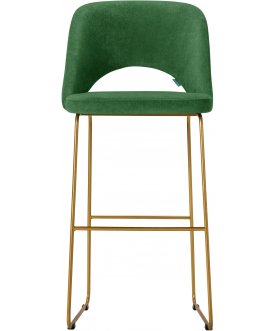 Барный стул Lars зеленый / золото