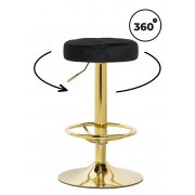 черный велюр / золото