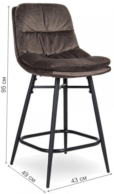 Барный стул D20 vic (5) / black