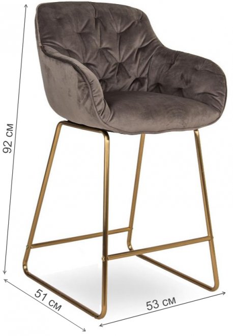 Барный стул D12 68 / golden