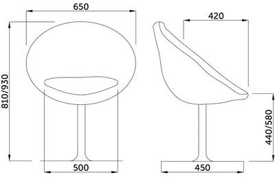 Барный стул Paris черный