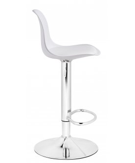 Барный стул Soft white / chrome