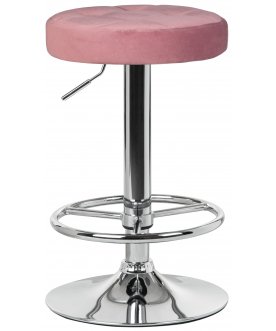 Барный стул 5008-LM Bruno пудрово-розовый / хром