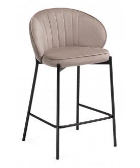 Барный стул Нейл шоколадный / черный