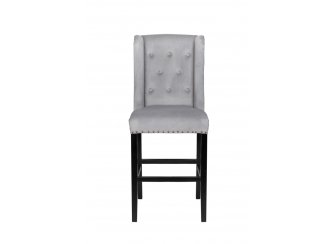 Дизайнерский барный стул Skipton Grey Velvet
