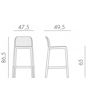 Барный стул 003/4034539000 голубой