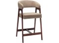 Полубарный стул Baxter beige / темный орех