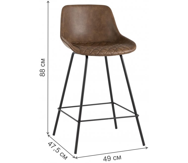 Полубарный стул Эльтон коричневый