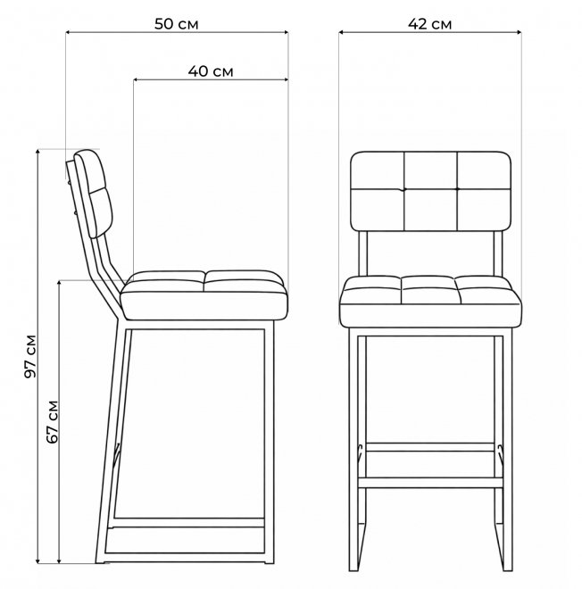 Полубарный стул Ларс selfie cocoa / черный