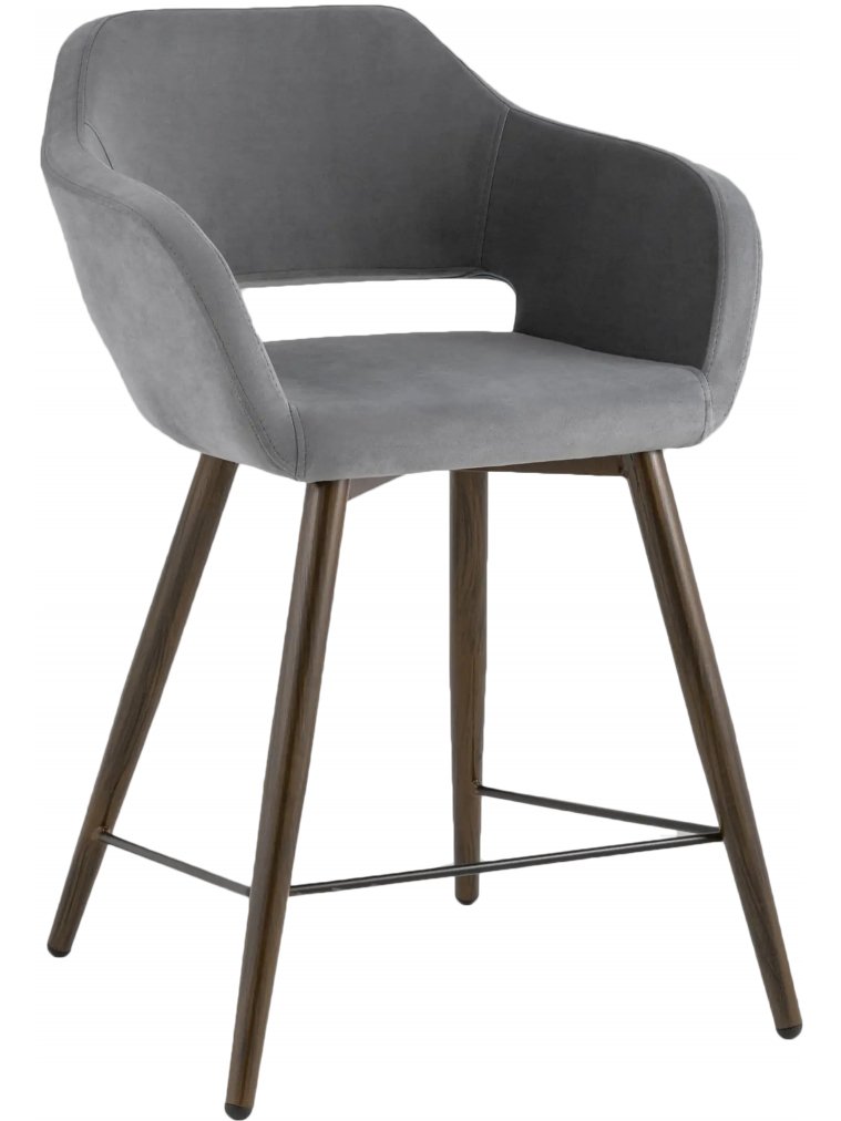 Полубарный стул Симона темно-серый