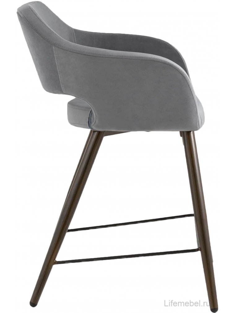 Полубарный стул Симона темно-серый