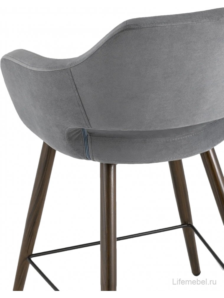 Полубарный стул Симона темно-серый