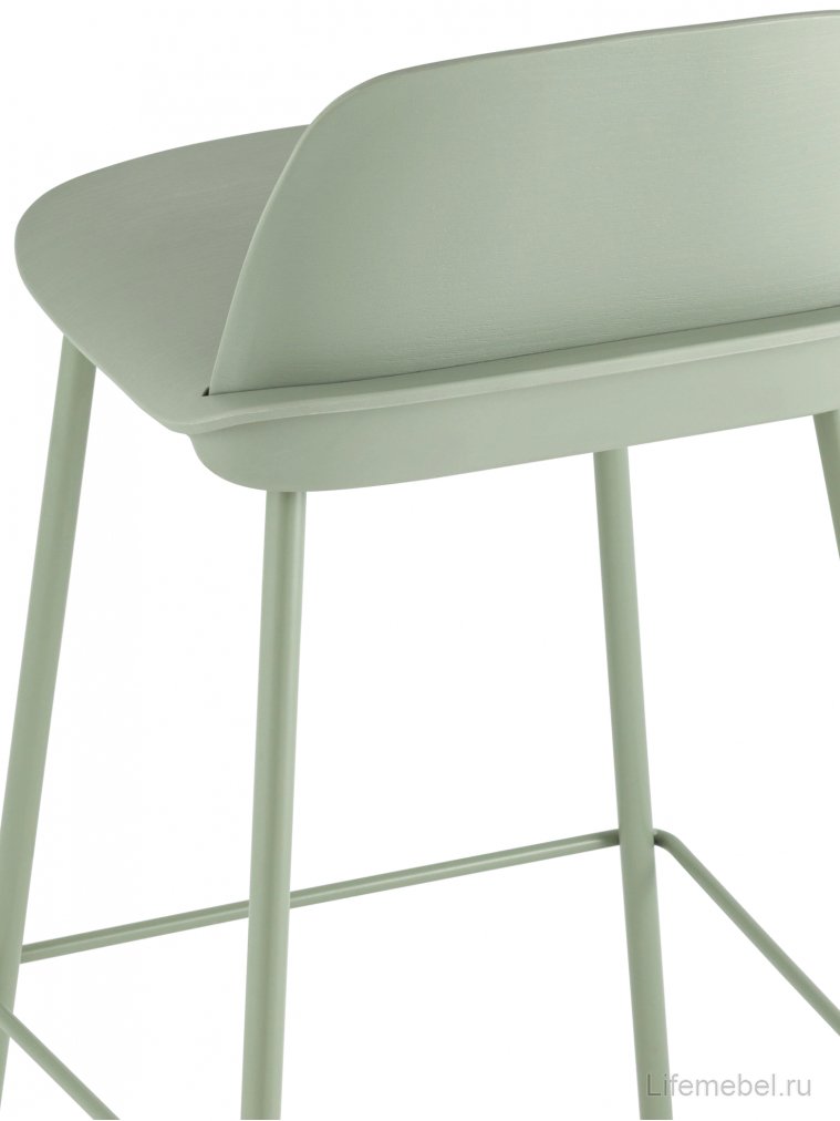 Полубарный стул Туман серо-зеленый
