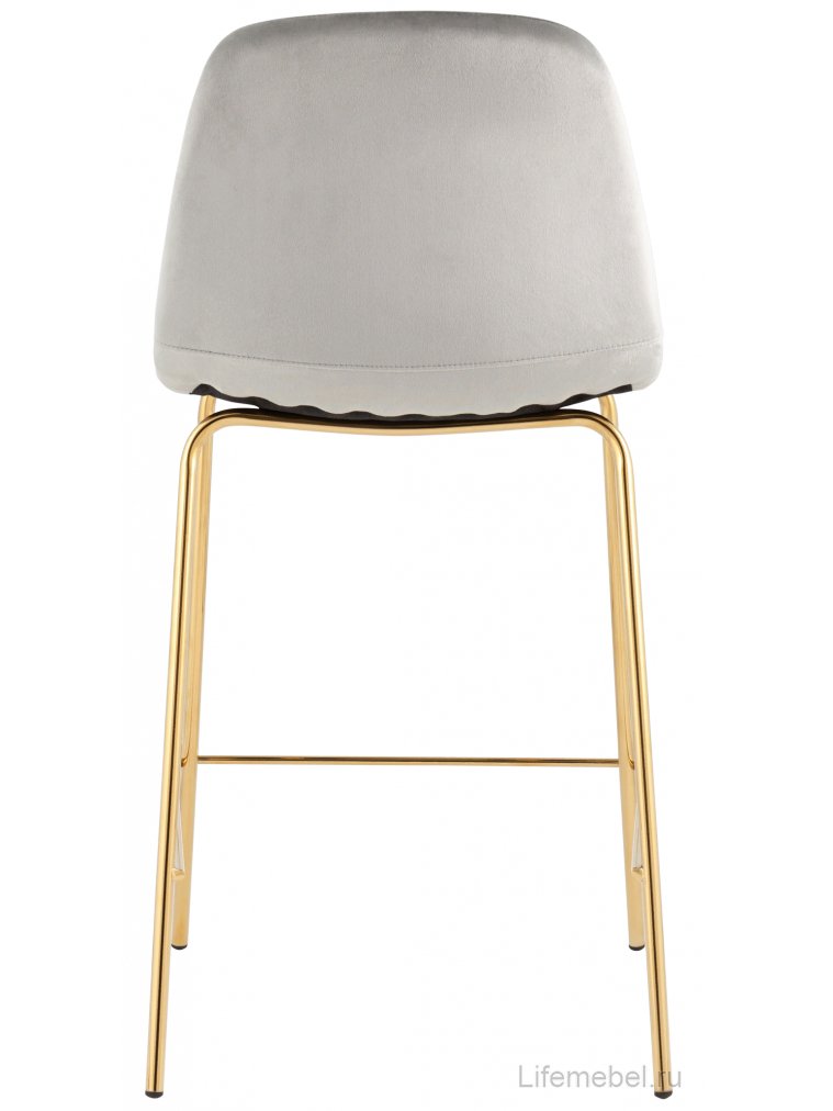 Полубарный стул Валли серый / золотой