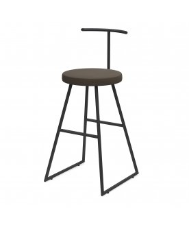 Барный стул Сканди-65 софт ткань brauni/черный