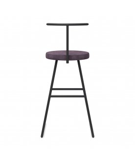 Барный стул Сканди-65 софт ткань velur grey/черный